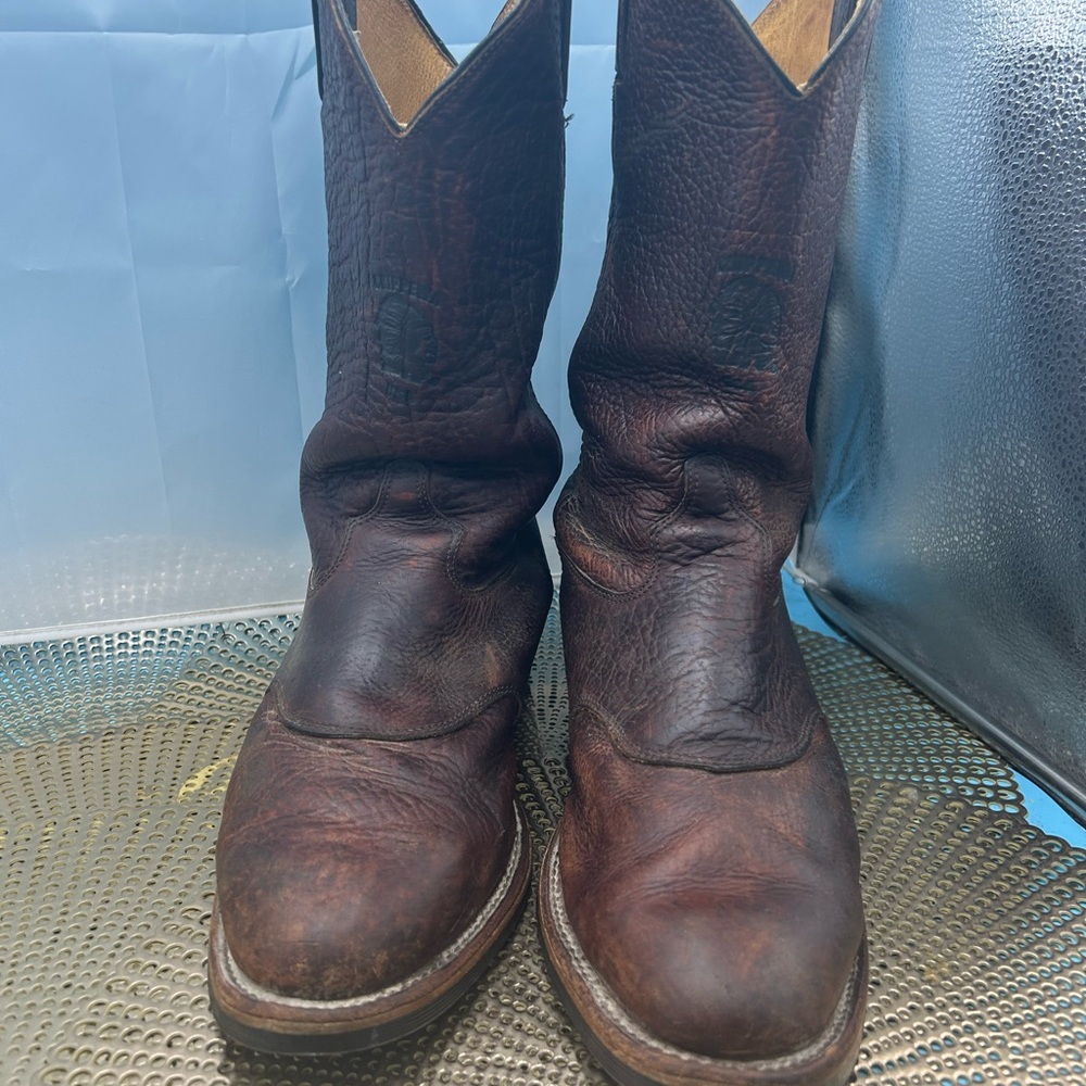 Chippewa men 12 rare handmade bison leather boots - Picture 2 of 12